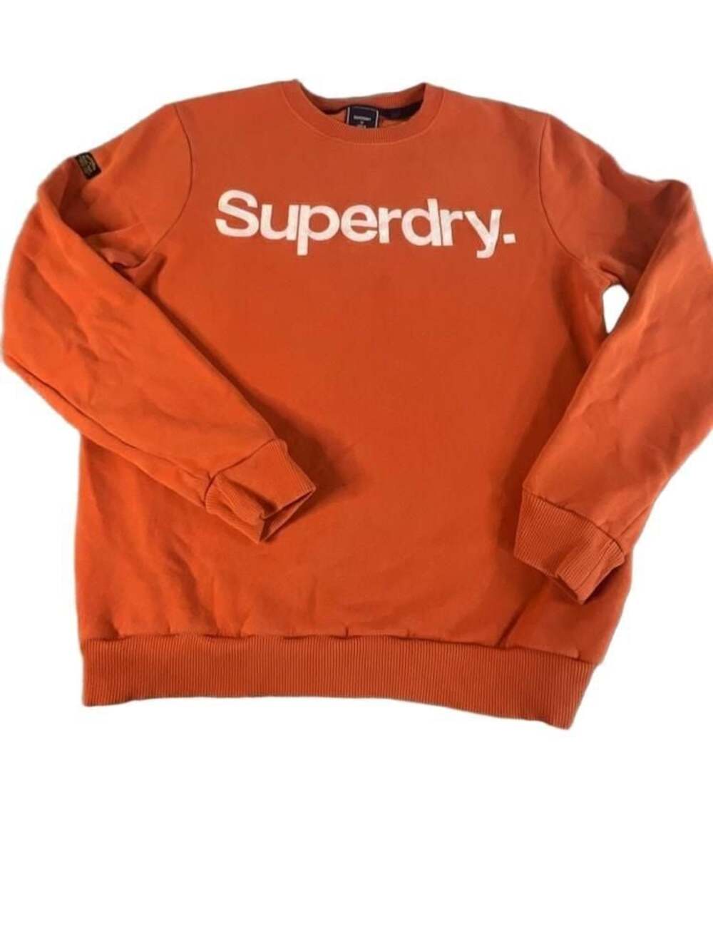 Superdry Vintage Logo Embroidered Crewneck Sweatshirt Orange